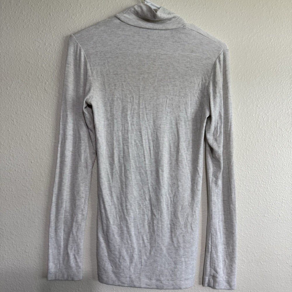 Aritzia Wilfred Free Mockneck Pullover Long Sleeve Lounge Gray Women Size Small - Picture 2 of 4